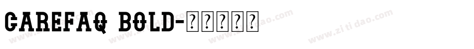 Carefaq Bold字体转换